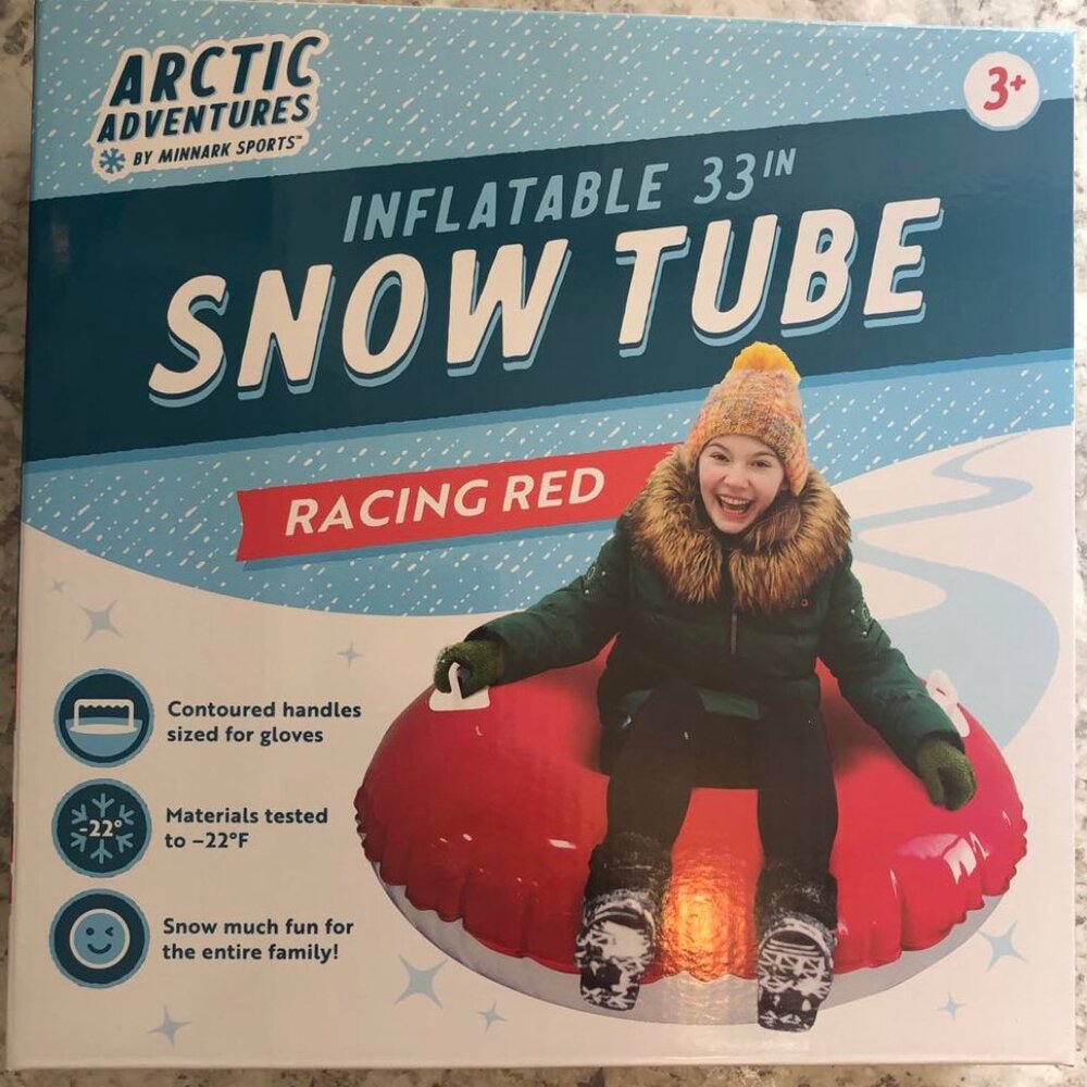 Inflatable snow tube 33"